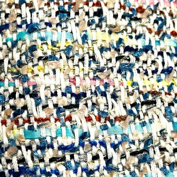 Tahari Multi Color Textured Lined Midi Skirt - Picture 11 of 11